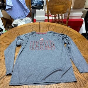Champion Gray Utah Utes Long Sleeve Shirt